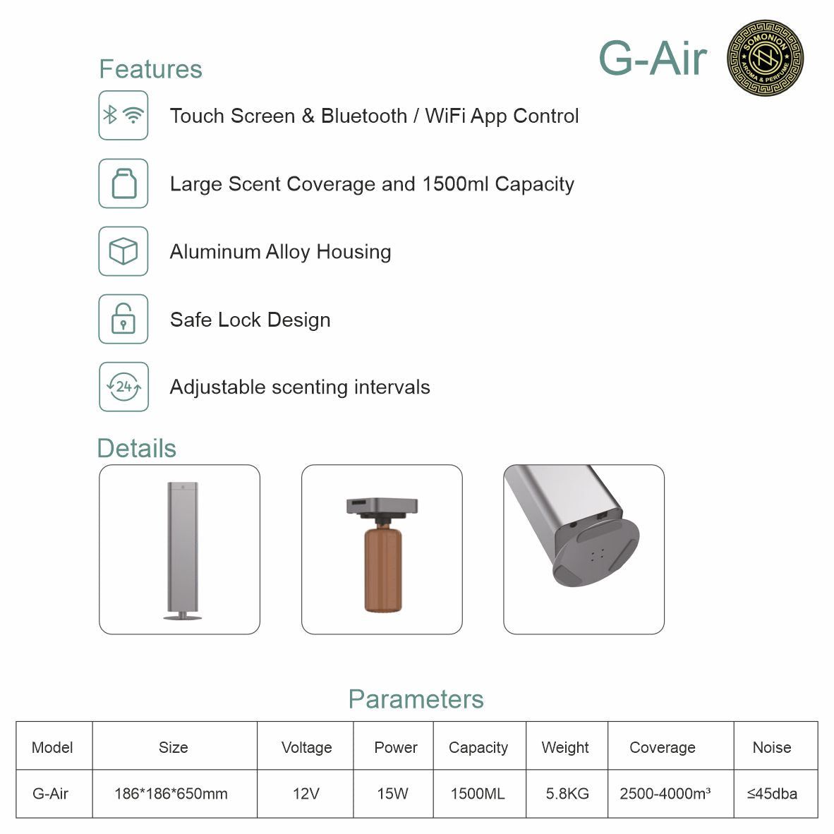 G-Air Stand Alone Aroma Diffuser - Somonion Aroma