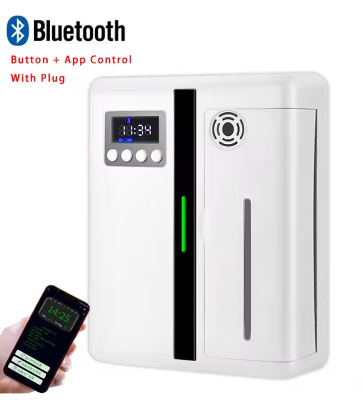 Scent Machine Aroma Diffuser Wall Mounted Hotel 160ML Aroma Diffuser With Fan Inside For Large Area Hotel Lobby Home Fragrance - Somonion Aroma