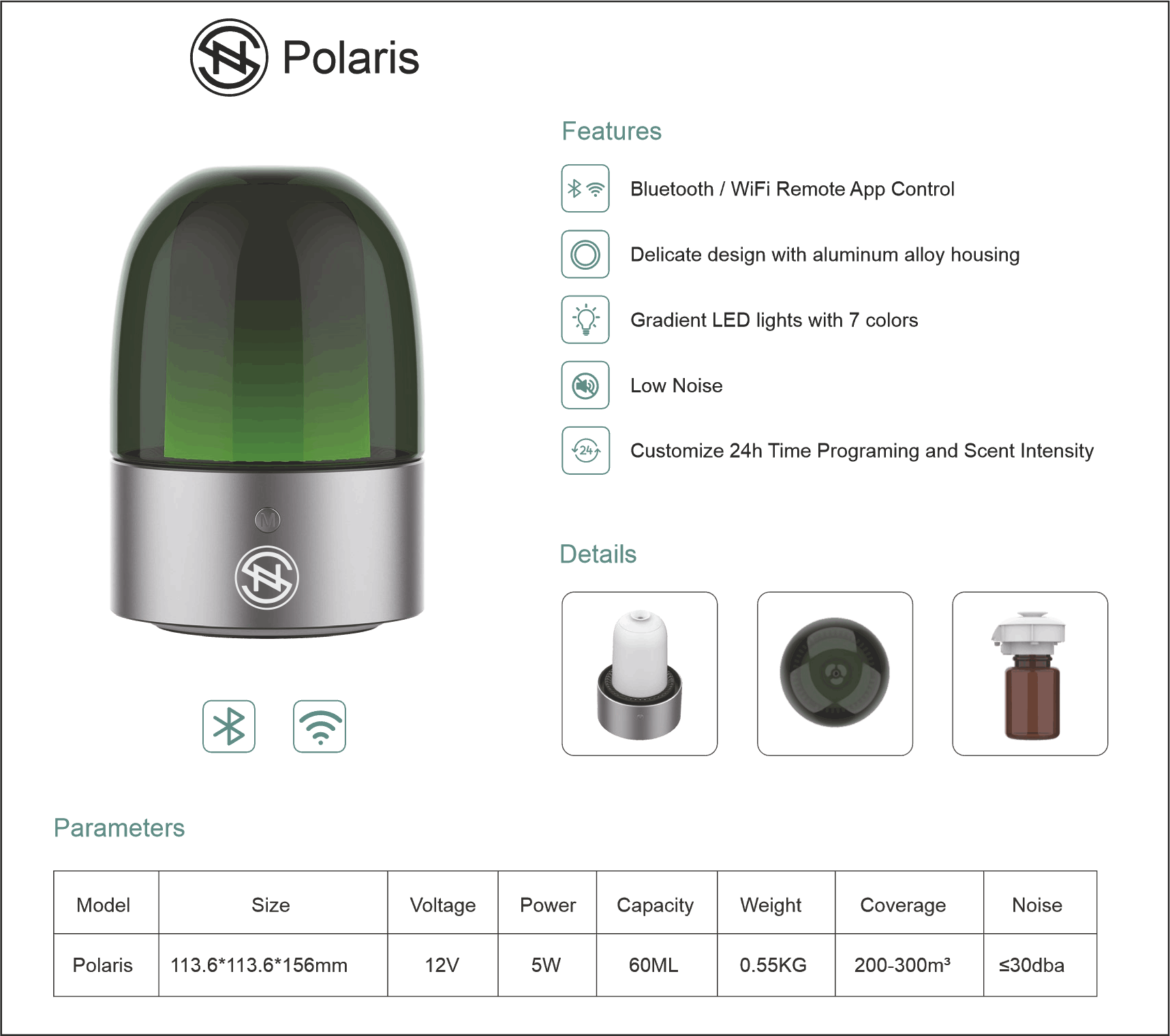 Polaris Home Diﬀuser - Somonion Aroma