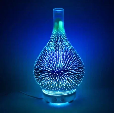 3D Glass Humidifier With 7 Color Led - Somonion Aroma