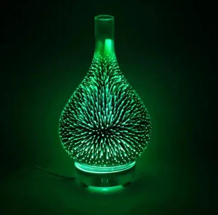3D Glass Humidifier With 7 Color Led - Somonion Aroma